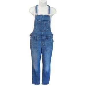 Old Navy Classic Classic Medium Wash Cotton Denim Overalls Stovepipe 4 S